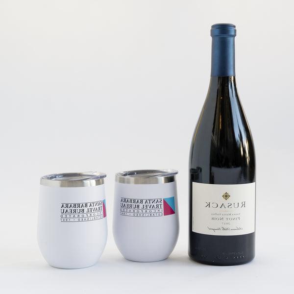 California Wine with Custom Branded Tumblers